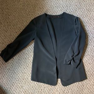 Gray Cardigan Blazer